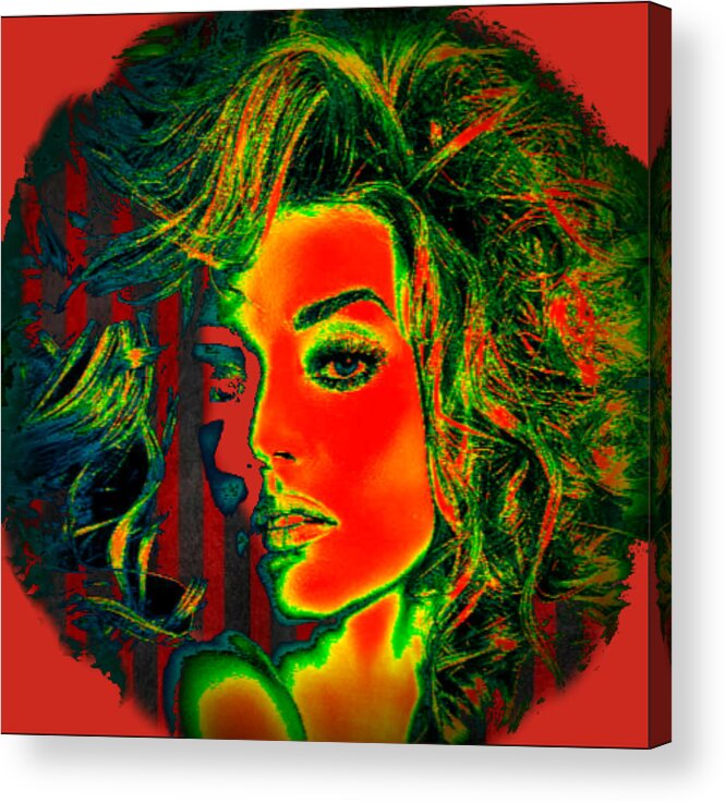 Impression Digital Art Acrylic Print featuring the digital art Sun Kissed by Digital Art Cafe