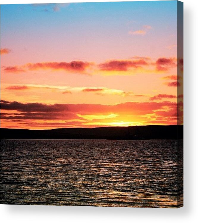 Iclandscapes Acrylic Print featuring the photograph Sunset - Orkney Islands by Luisa Azzolini