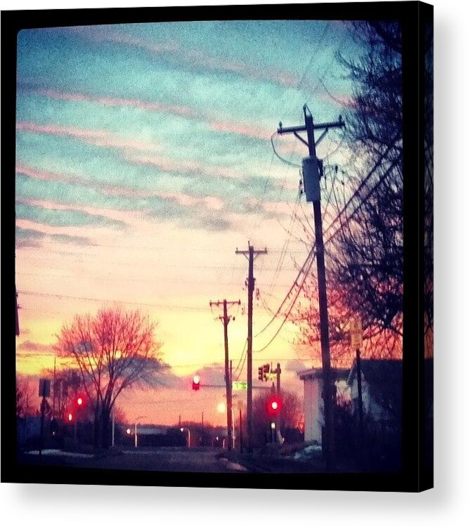  Acrylic Print featuring the photograph Sunset Tonight by Genevieve Esson