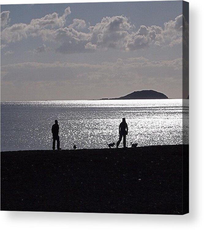Instanaturelover Acrylic Print featuring the photograph Sunshine & Silhoueetes : One Small by Neil Andrews