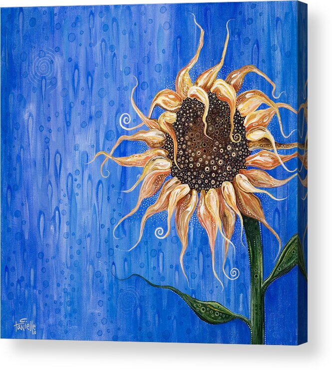 Floral Acrylic Print featuring the painting Sunshine After the Rain by Tanielle Childers