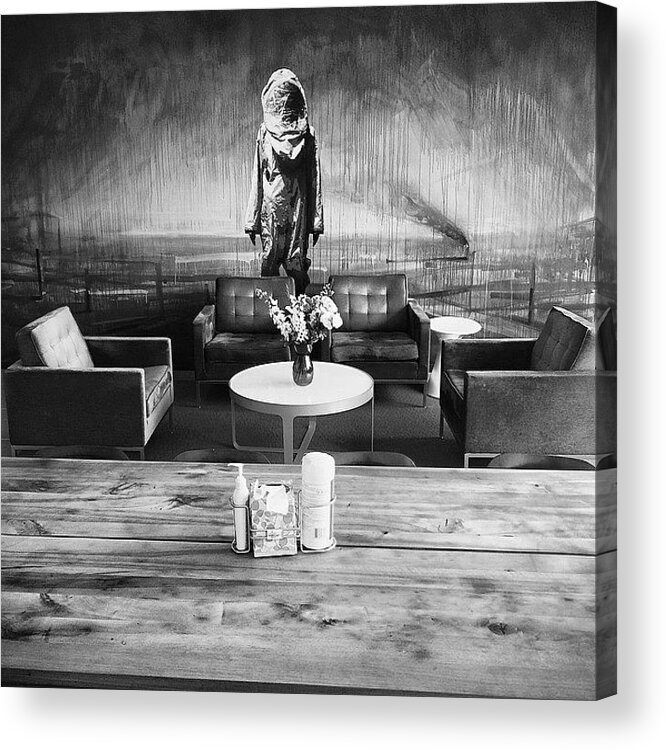 Blackandwhite Acrylic Print featuring the photograph Sweet Digs #ogilvy #newyork by Matthew Bryan Beck