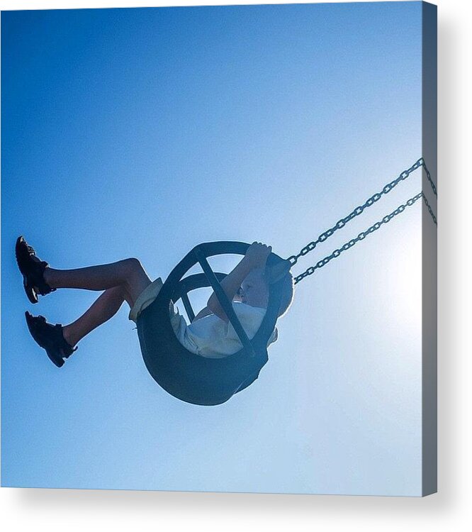Enjoy Acrylic Print featuring the photograph Swing! by Aleck Cartwright