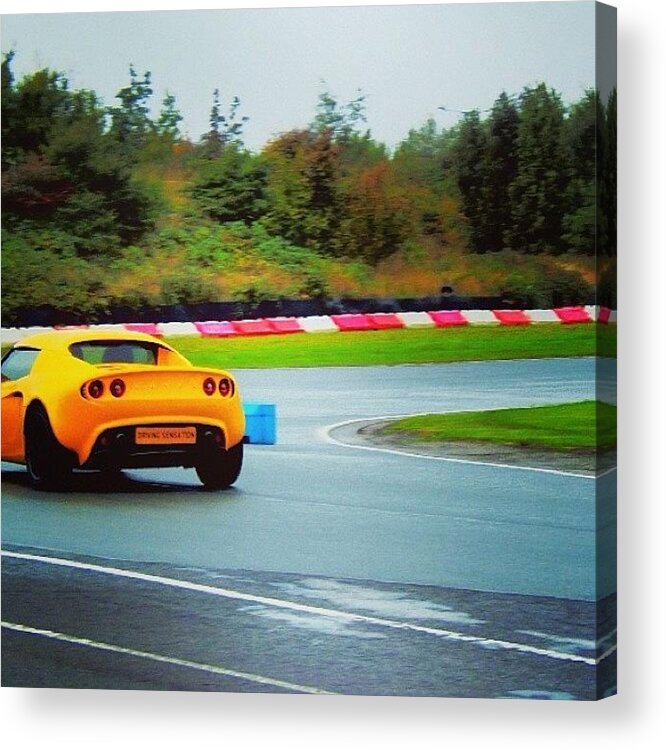 Autoporn Acrylic Print featuring the photograph #tagstagram.app #motorsport by Vicky Combs