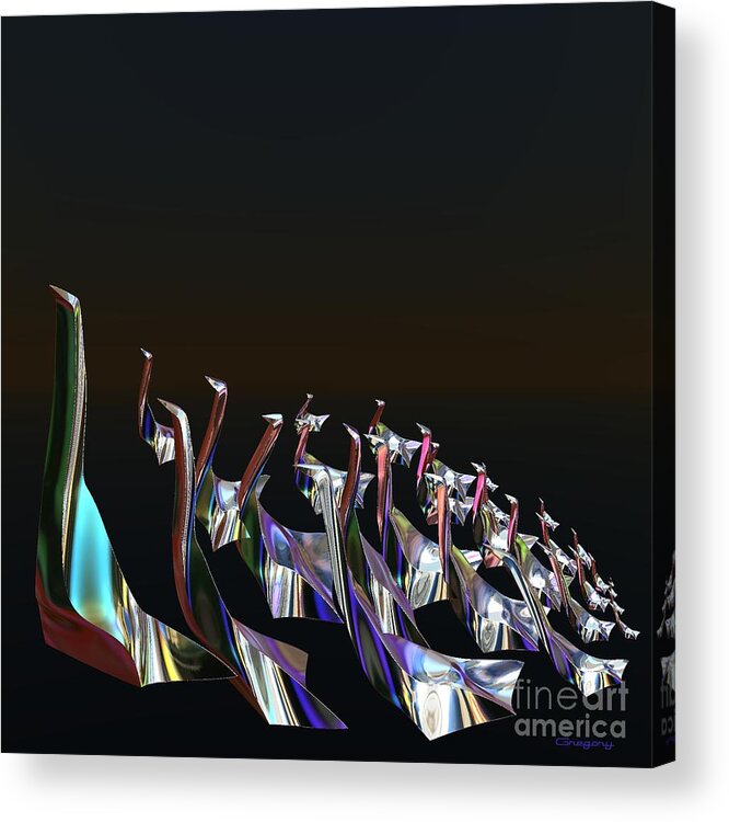 Home Acrylic Print featuring the digital art Take a Gander by Greg Moores