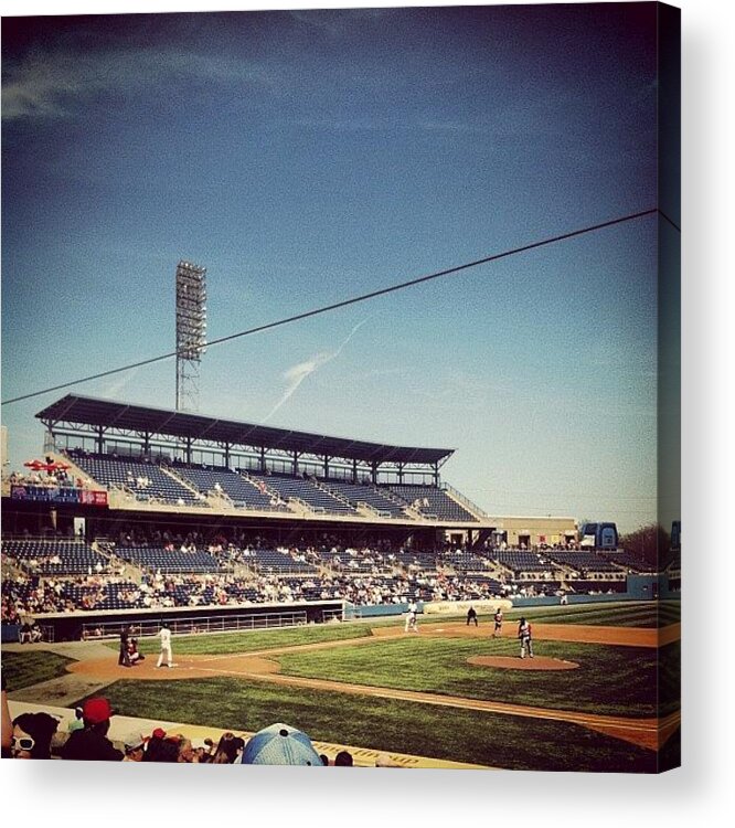  Acrylic Print featuring the photograph Take Me Out To The Ballpark... Norfolk by Jason Hunter