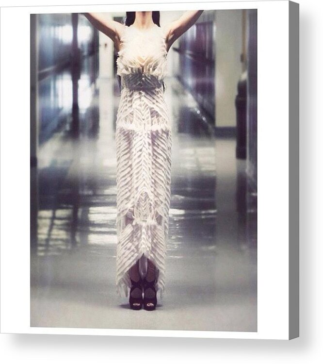 Projectrunway Acrylic Print featuring the photograph #tbt To My Shoot With Designer Helen by Christi Mcgarry