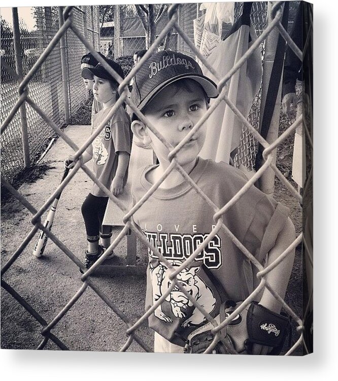  Acrylic Print featuring the photograph Tee Ball ⚾️ by Lori Lynn Gager