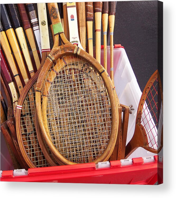 Tennis Acrylic Print featuring the photograph Tennis Anyone by Art Block Collections