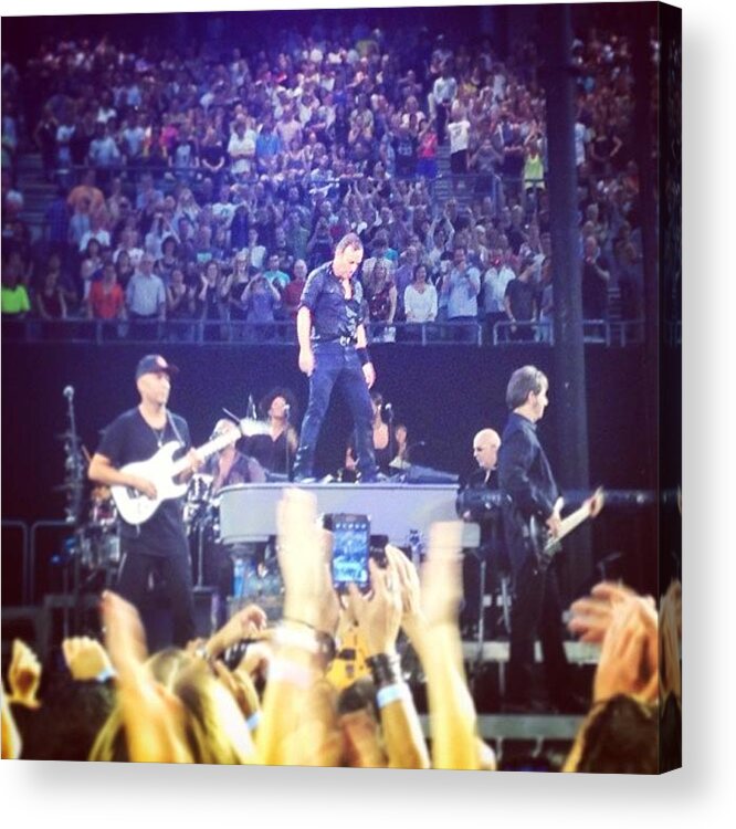 Bruce Springsteen Acrylic Print featuring the photograph The Boss In Melbourne by Daniel James