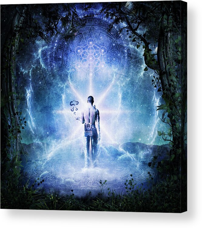 Cameron Gray Acrylic Print featuring the digital art The Journey Begins by Cameron Gray