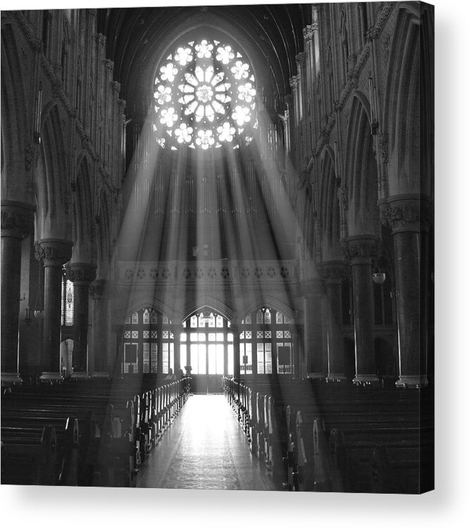 Cathedral Acrylic Print featuring the photograph The Light - Ireland by Mike McGlothlen