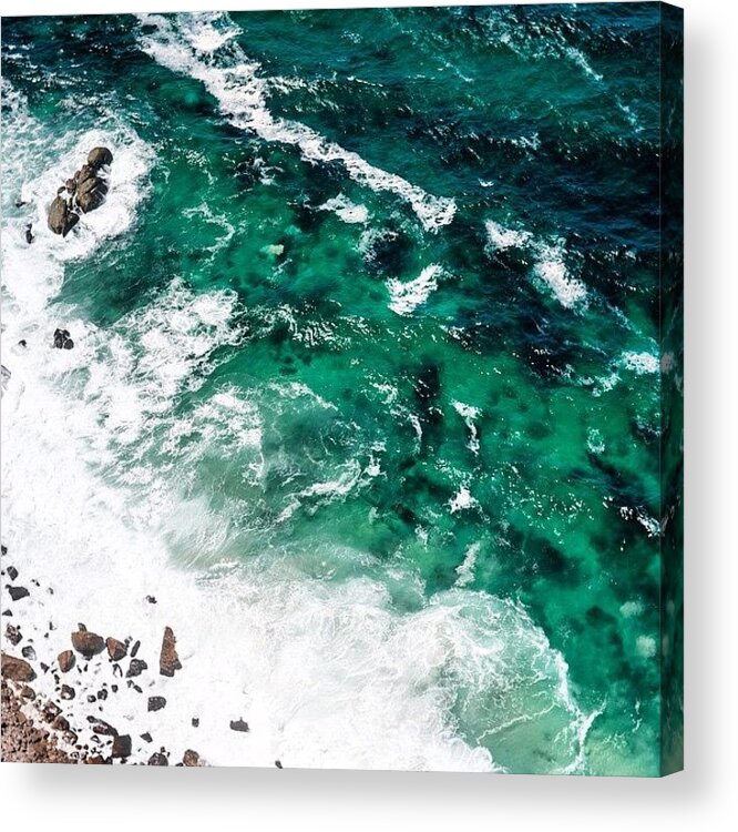 Refreshing Acrylic Print featuring the photograph The Ocean, Cape Point by Aleck Cartwright