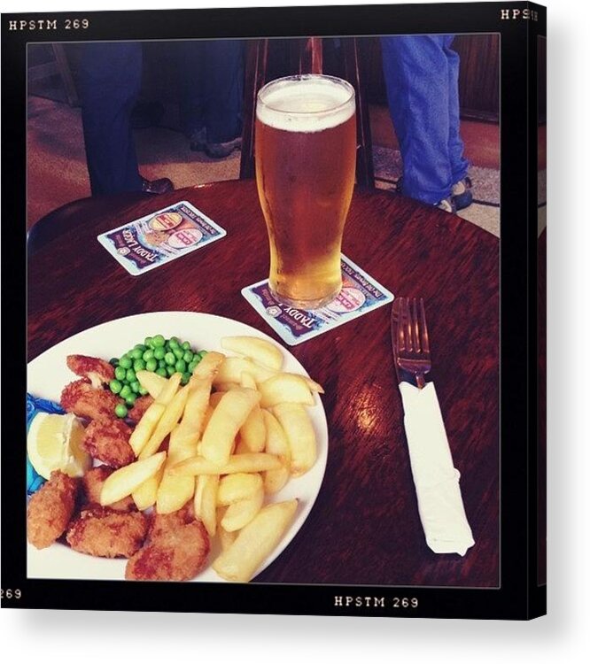 Helgaviking Acrylic Print featuring the photograph The Perfect Pub Lunch At My Local by Drew Gibson