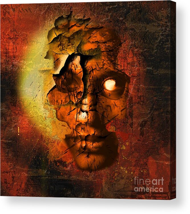 Person Acrylic Print featuring the digital art The Resurrection of Doom by Franziskus Pfleghart