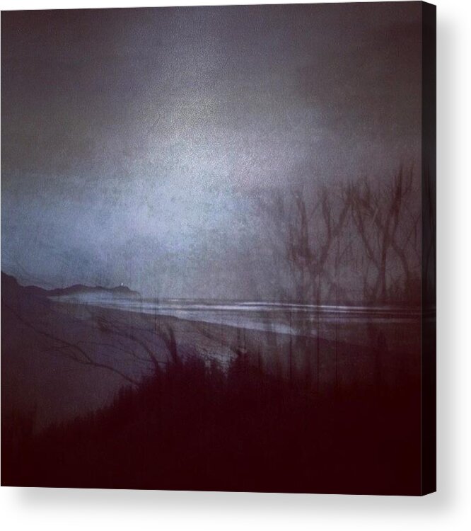  Acrylic Print featuring the photograph “the Sky Grew Darker, Painted Blue On by Glenda Hubbard