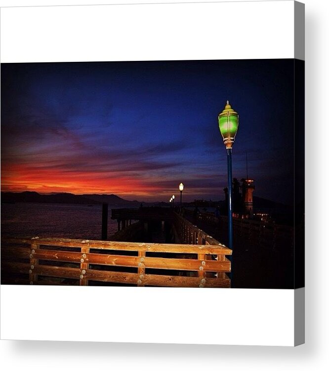  Acrylic Print featuring the photograph The Sky Grew Darker, Painted Blue On by Judi Lacanlale