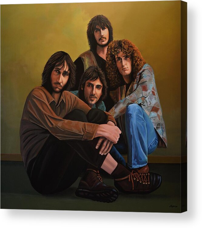 The Who Acrylic Print featuring the painting The Who by Paul Meijering