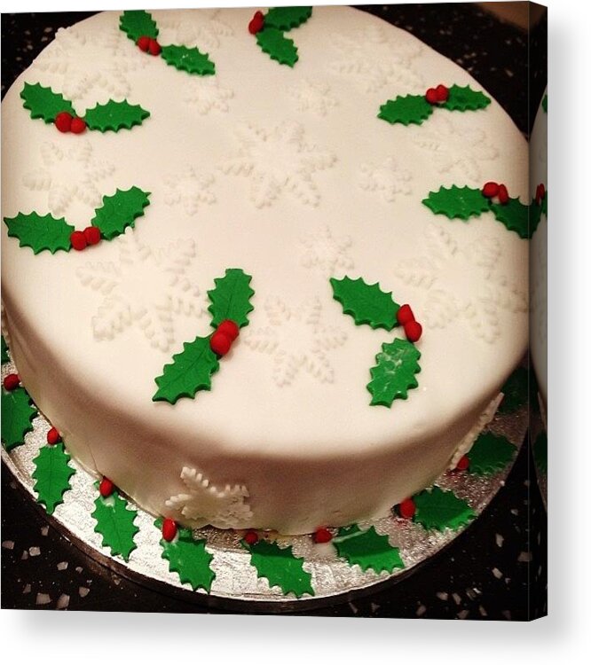  Acrylic Print featuring the photograph This Years Christmas Cake Is Finished by Jamie Emanuel