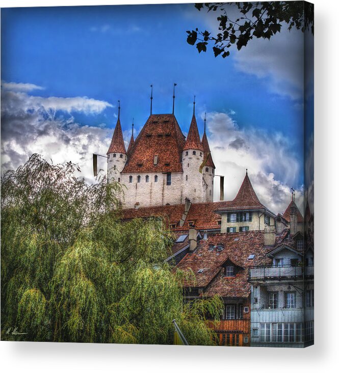Switzerland Acrylic Print featuring the photograph Thun Castle by Hanny Heim