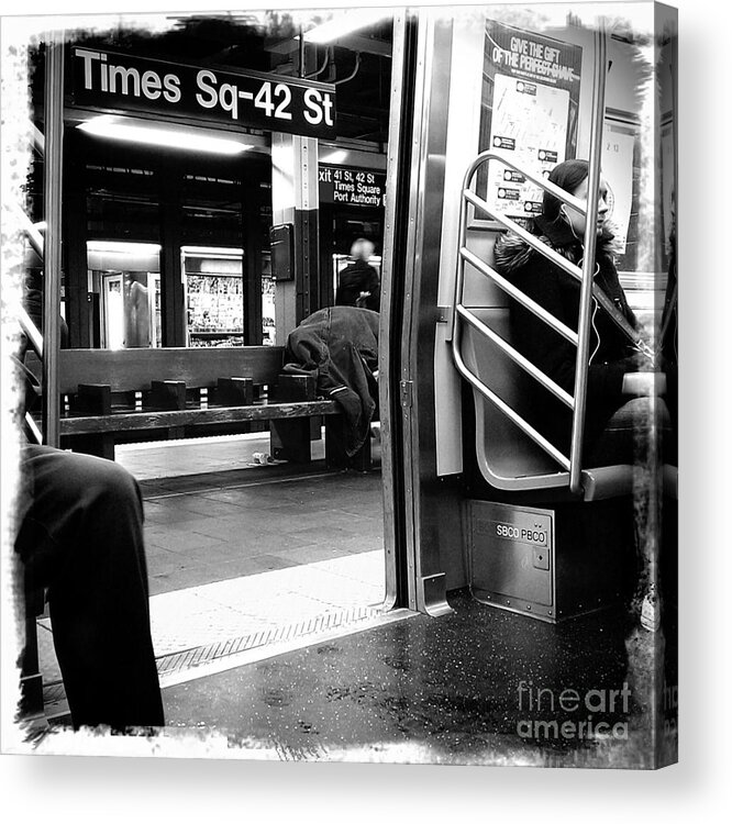 New York City Acrylic Print featuring the photograph Times Square - 42nd St by James Aiken