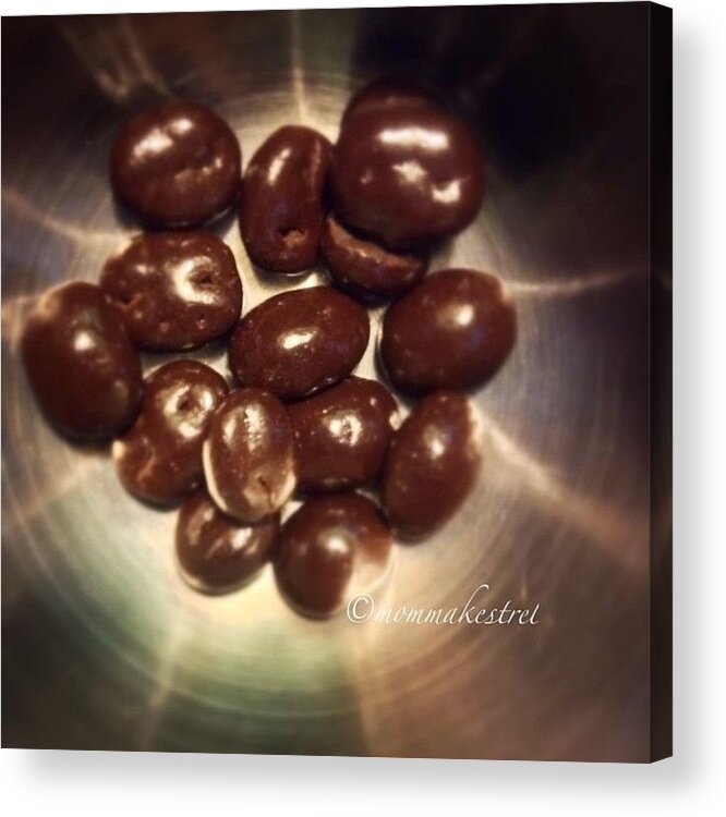 Chocolatechallenge Acrylic Print featuring the photograph #twenty20app #chocolatechallenge by Keila Carvalho