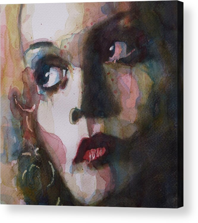 Twiggy Acrylic Print featuring the painting Twiggy Where Do You Go My Lovely by Paul Lovering