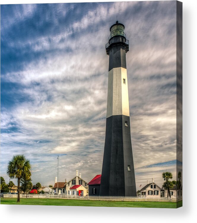 America Acrylic Print featuring the photograph Tybee Island Lighthouse by Rob Sellers