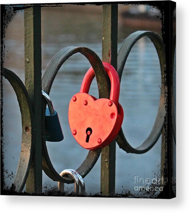 Noewi Acrylic Print featuring the photograph Unlock My Heart by Jindra Noewi