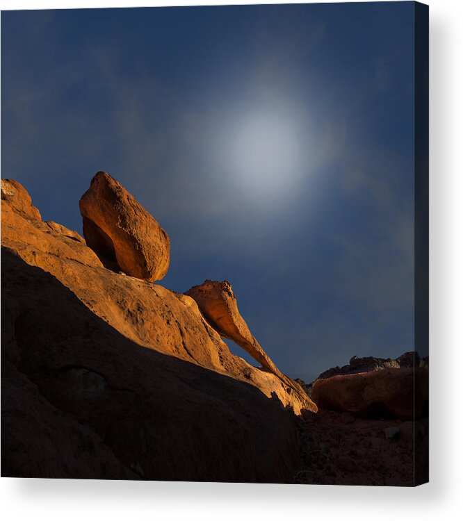 Valley Of Fire State Park Acrylic Print featuring the photograph Valley of Fire Square One by Gary Warnimont