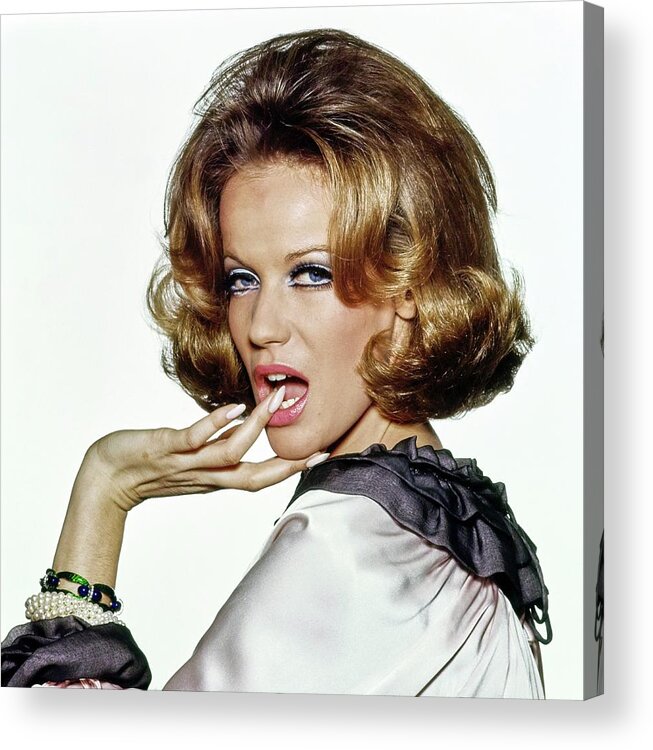 Fashion Acrylic Print featuring the photograph Veruschka Wearing Cartier Bracelets by Bert Stern