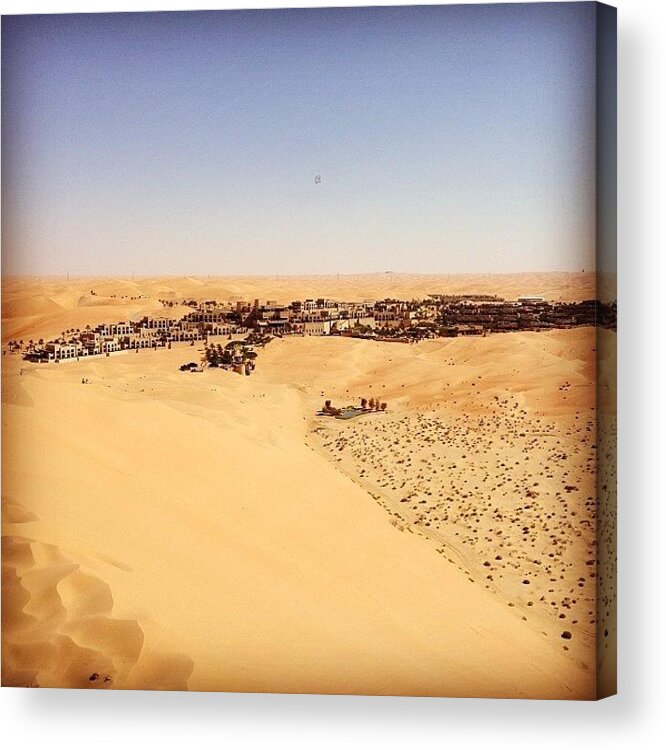 Barefoothiking Acrylic Print featuring the photograph View From Top Of The Dunes by Riddhi Sanghvi