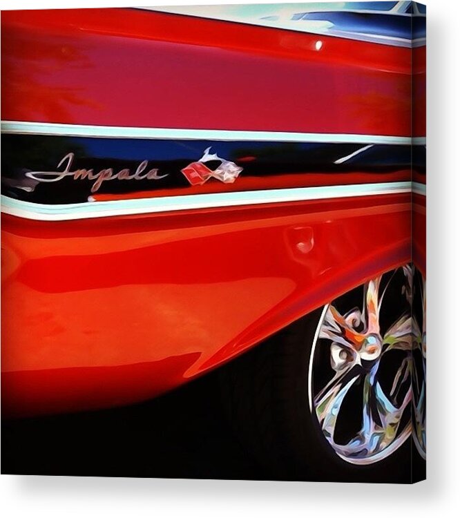 Classic Car Acrylic Print featuring the photograph Vintage Impala by Hermes Fine Art