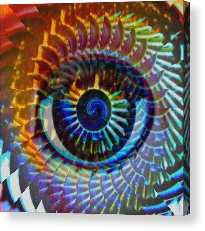 Abstract Acrylic Print featuring the photograph Visionary by Gwyn Newcombe