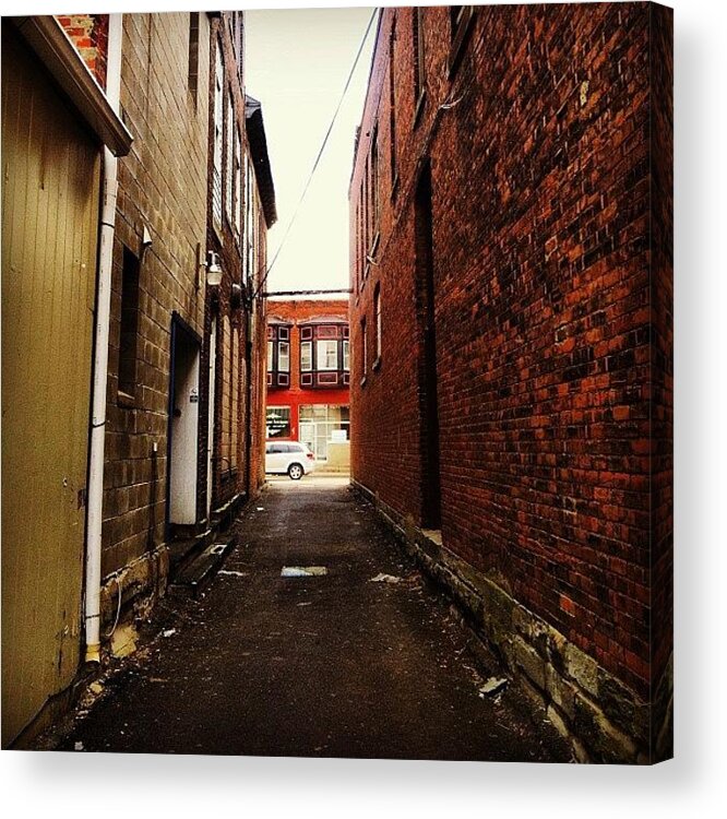 Warsaw Acrylic Print featuring the photograph Warsaw Alley by Kathleen Barnes