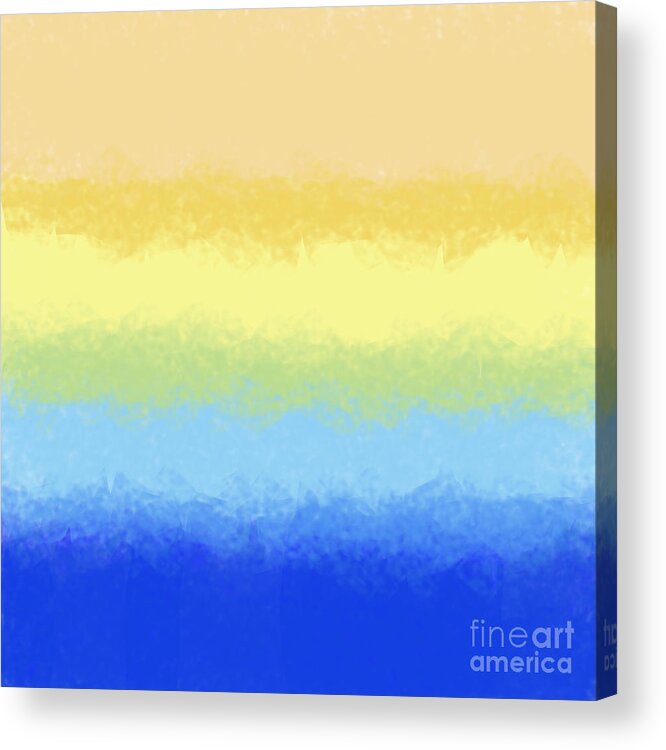 Abstract Acrylic Print featuring the digital art Water To Sky by Susan Stevenson