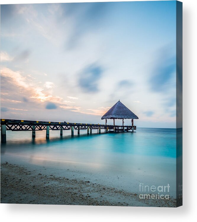 Atoll Acrylic Print featuring the photograph Welcome by Hannes Cmarits