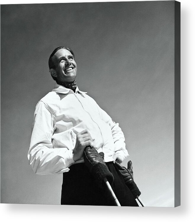 Outdoor Living Acrylic Print featuring the photograph William Averell Harriman Smiling by Toni Frissell