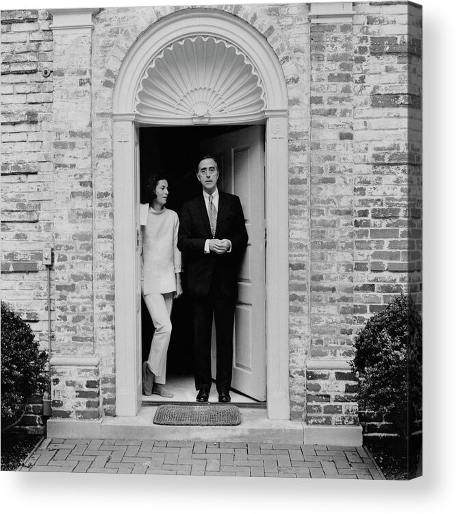 Doorway Acrylic Print featuring the photograph William Mccormick Blair Jr. And Deeda Blair by Horst P. Horst