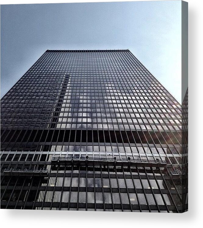 Wallswallswalls Acrylic Print featuring the photograph Window Washers by Kreddible Trout