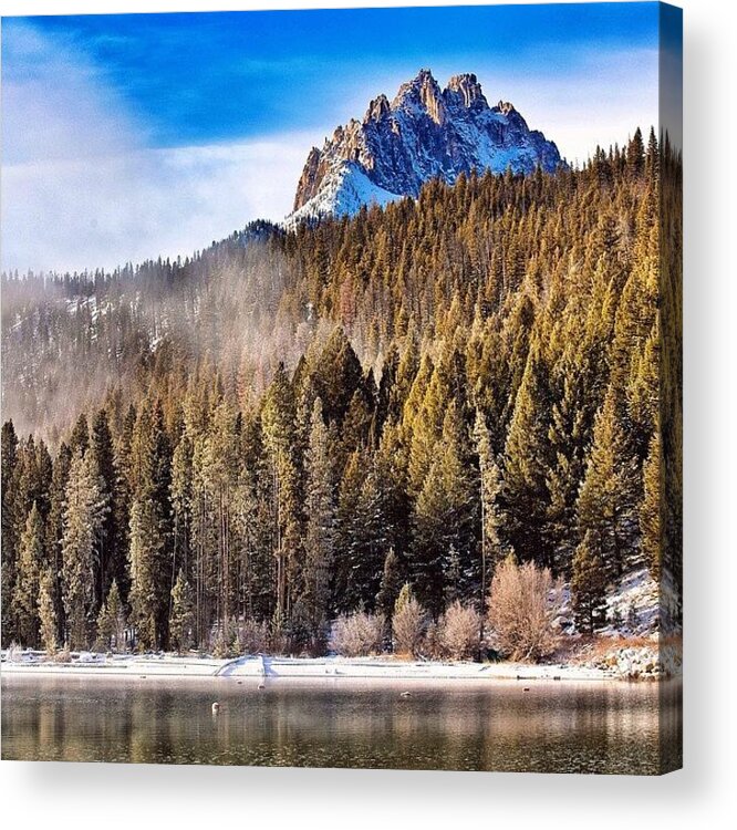 Mountains Acrylic Print featuring the photograph With #snow Predicted In The Surrounding by Cody Haskell