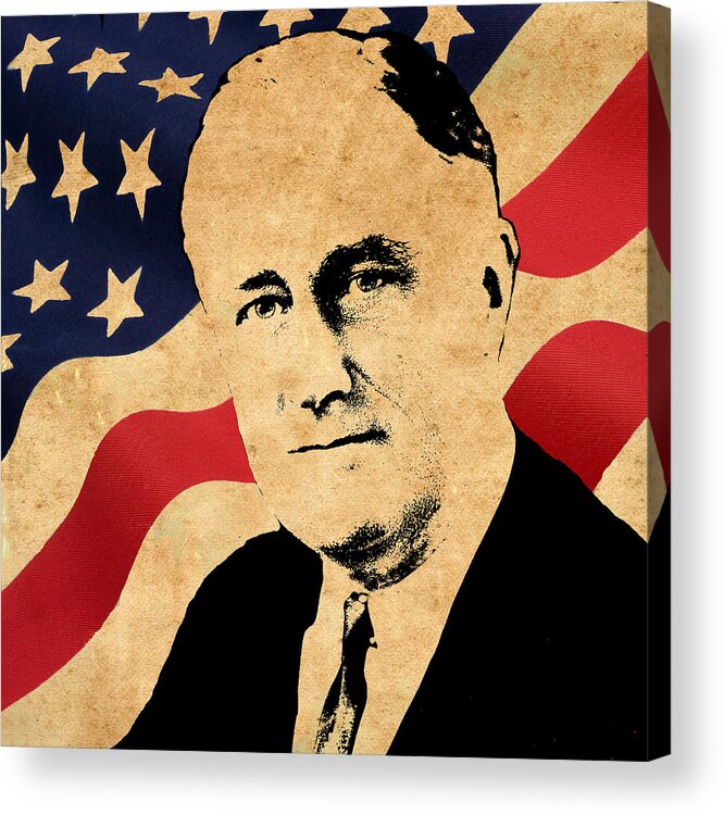 Roosevelt Acrylic Print featuring the photograph World Leaders 10 by Andrew Fare