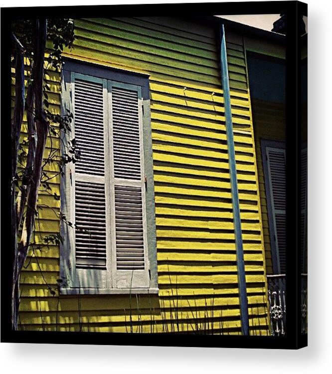 Nola Acrylic Print featuring the photograph Yellow House New Orleans by Glen Abbott