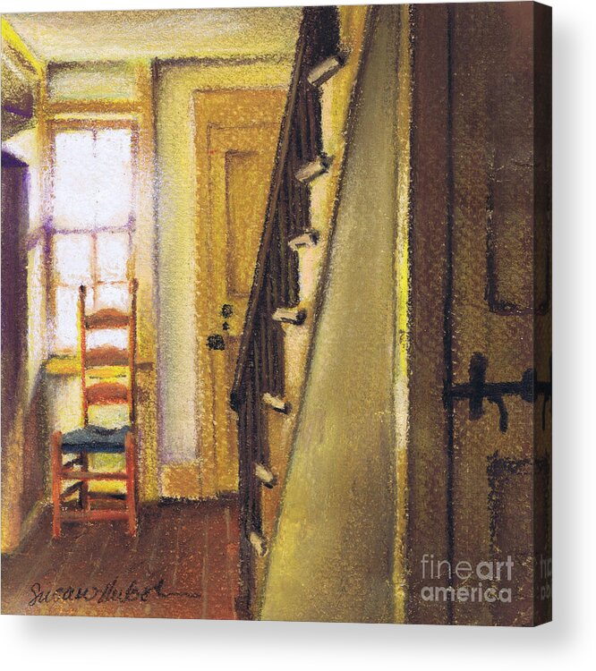 Yellow Acrylic Print featuring the painting Yellow Room by Susan Herbst