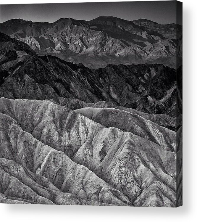  Acrylic Print featuring the photograph Zabriske Point At Dawn by Randy Lemoine