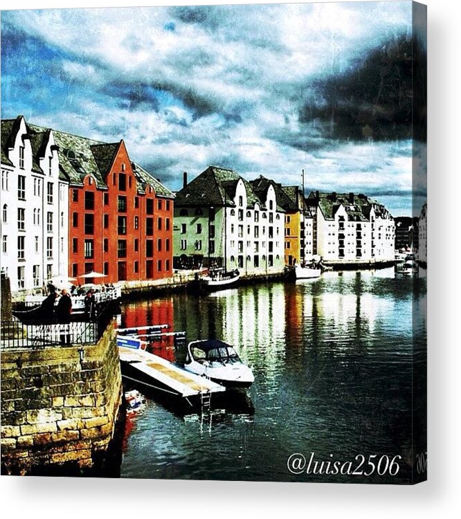 270likes Acrylic Print featuring the photograph Alesund-norway #1 by Luisa Azzolini