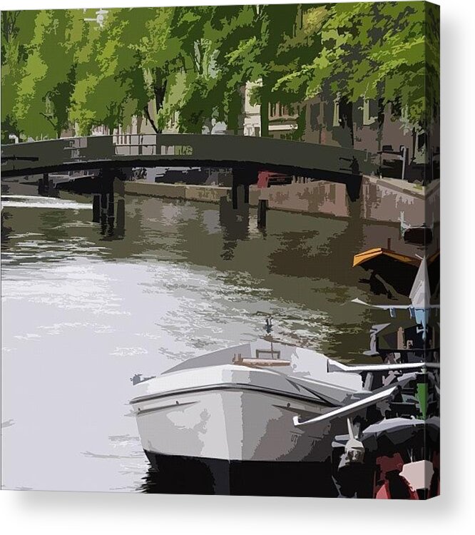 Europe Acrylic Print featuring the photograph #amsterdam #netherlands #smoke #dope #1 by Brenden Mcdonough