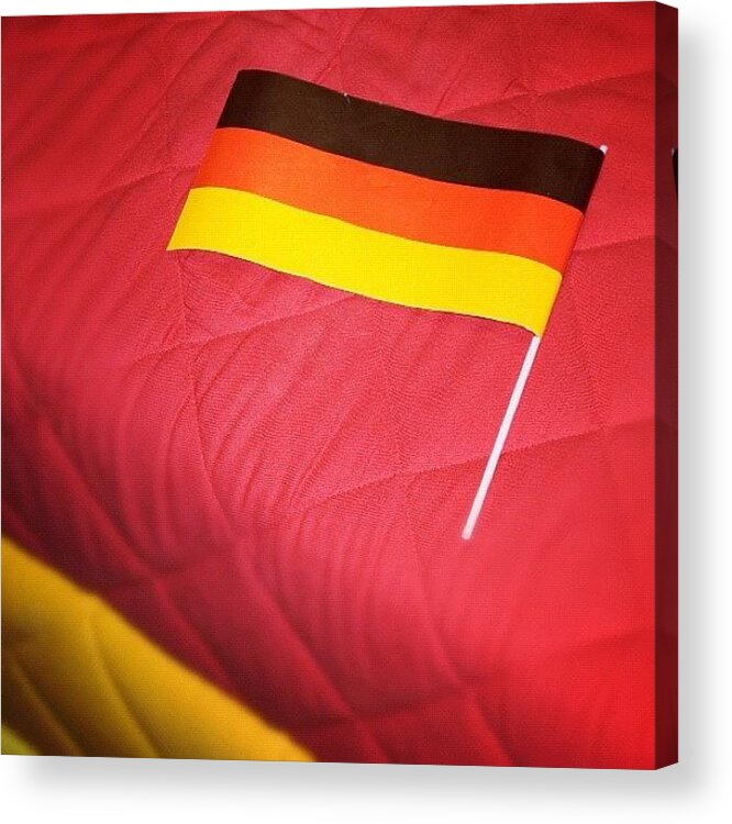 Germany Acrylic Print featuring the photograph German flag and colors #1 by Matthias Hauser