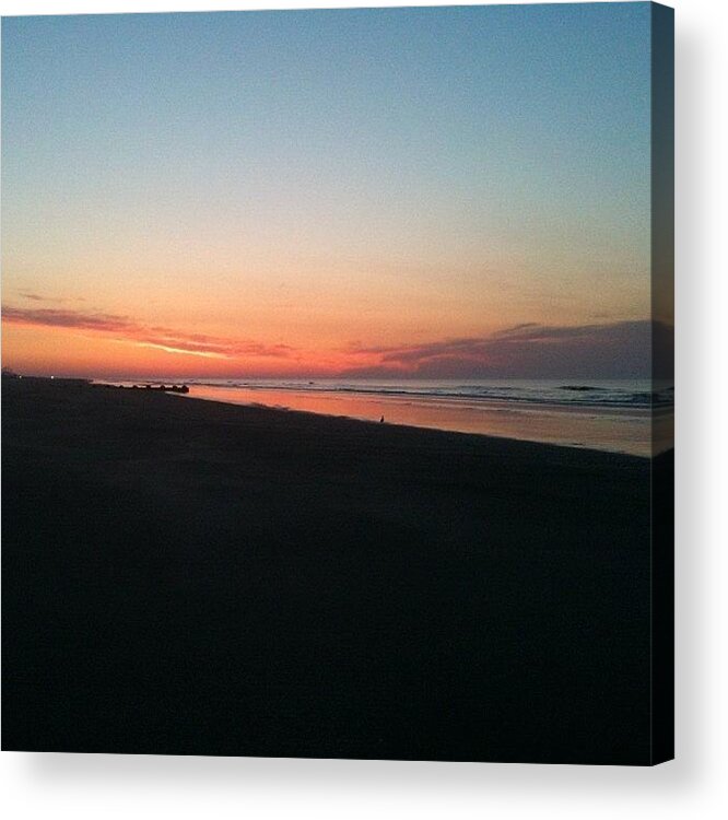 Jersey Shore Sunrise Acrylic Print featuring the photograph Jersey Shore Sunrise #1 by Bill Cannon