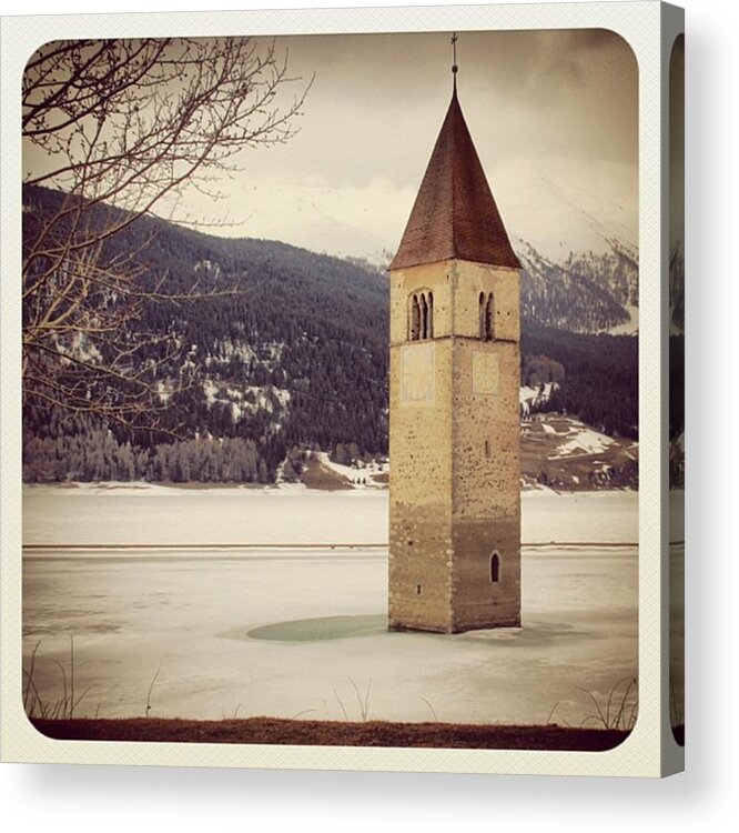 Lake Acrylic Print featuring the photograph Reshen Lake #1 by Luisa Azzolini